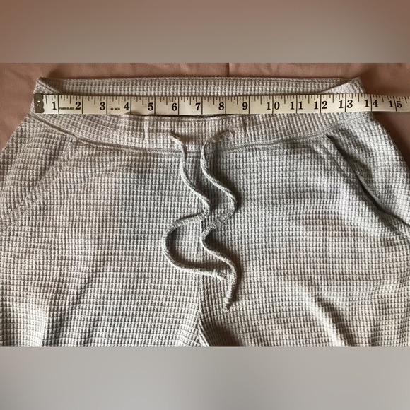 NWOT Gilly Hicks Cashmere-like Heather Grey Waffle Knit Jogger Pants - M - Picture 5 of 9